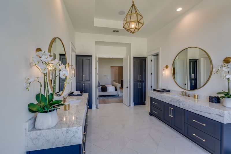 Marble Vanity and High-End Fixtures